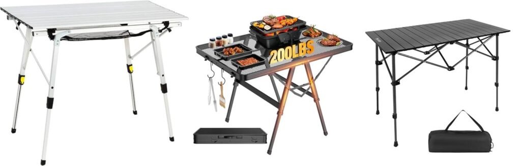 Rv Camping Table combined image