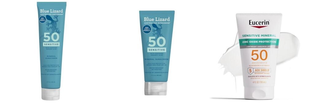 Sensitive Sunscreen combined image