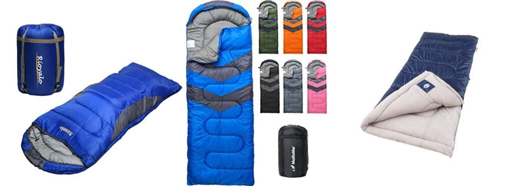 Sleeping Bag For Winter Camping combined image