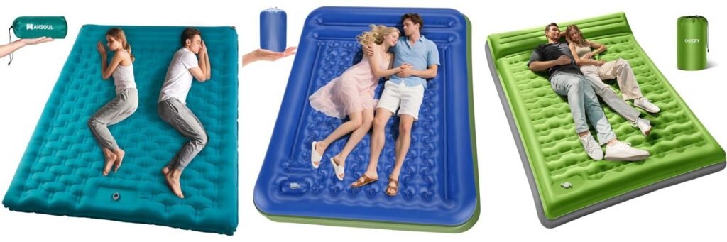 Sleeping Pads For Family Camping combined image