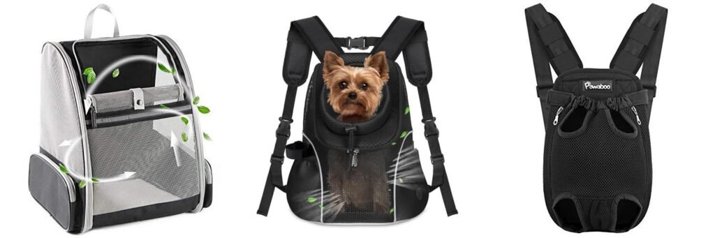 Small Dog Backpack combined image