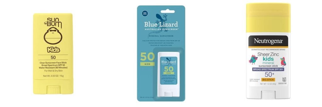 Stick Sunscreen For Kids combined image