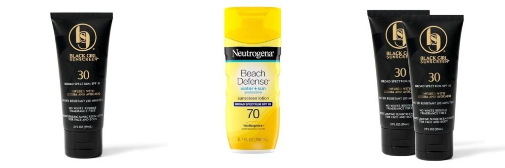 Sunscreen For Black Women combined image