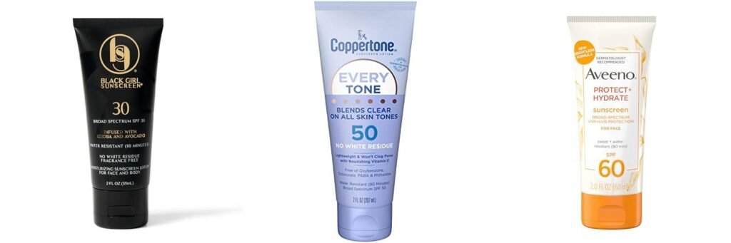 Sunscreen For Darker Skin combined image