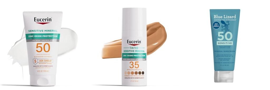 Sunscreen For Fair Sensitive Skin combined image