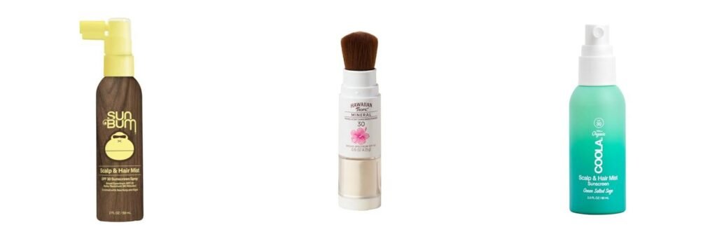 Sunscreen For Hair Part combined image