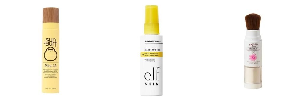 Sunscreen For Over Makeup combined image