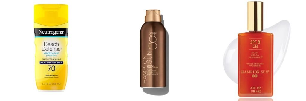 Sunscreen For Sunbathing combined image