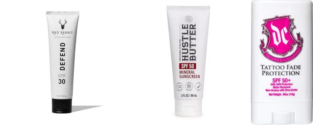 Sunscreen For Tattoos combined image