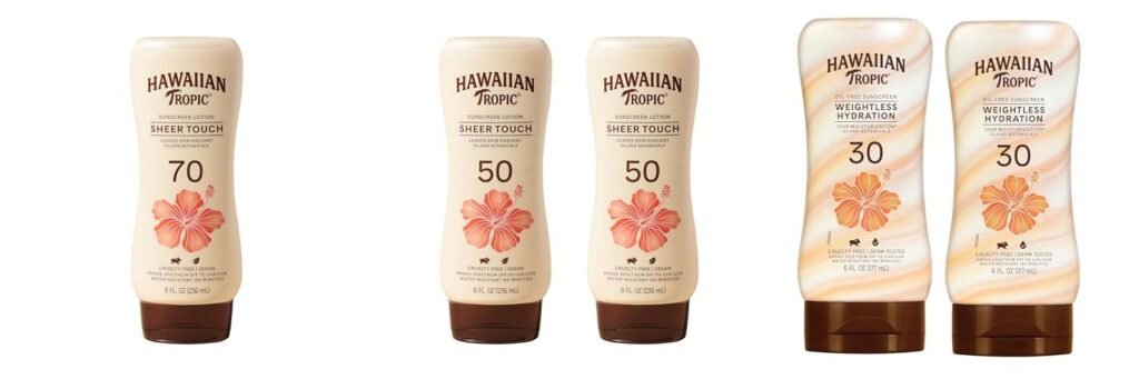 Sunscreen Hawaiian Tropic combined image