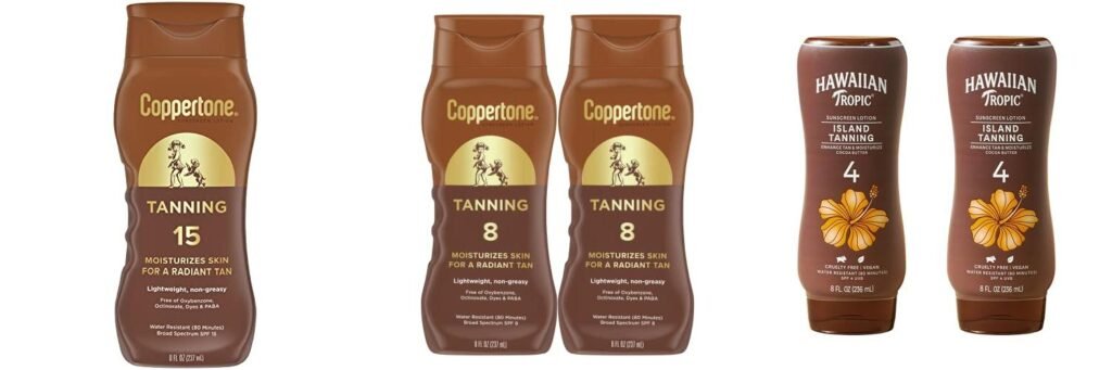Sunscreen Lotion For Tanning combined image