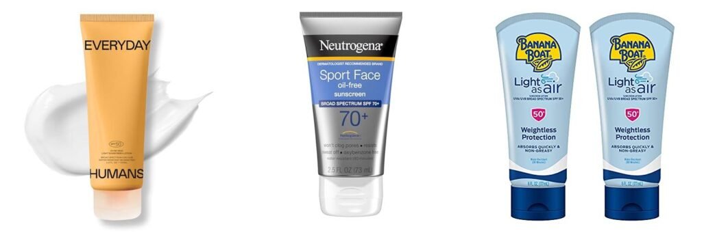 Sunscreen That DoesnT Sting Eyes combined image