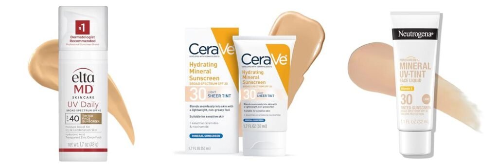 Tinted Sunscreen For Fair Skin combined image