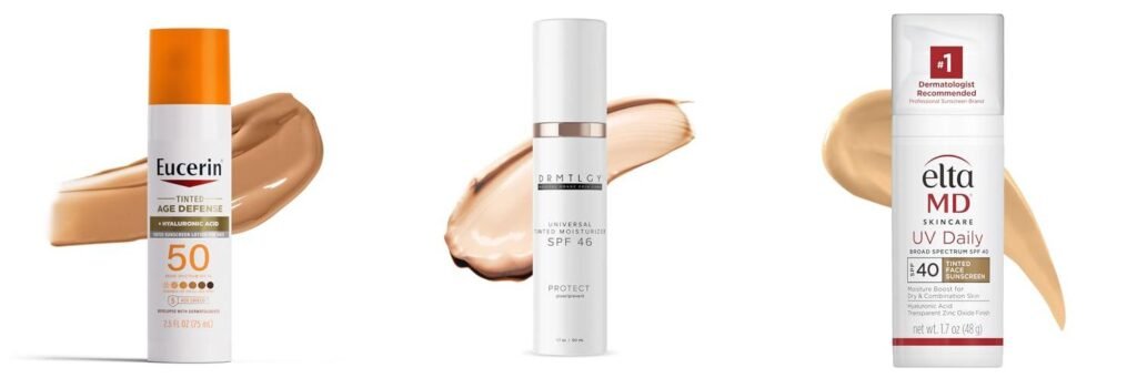 Tinted Sunscreen For Hyperpigmentation combined image