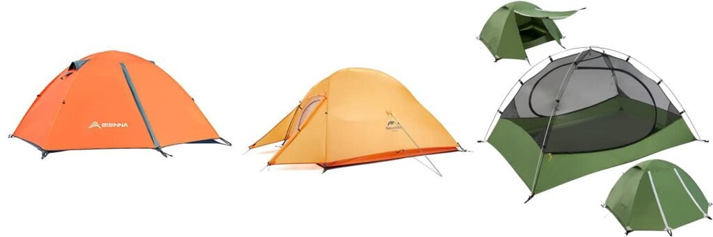 Two Person Backpacking Tents combined image