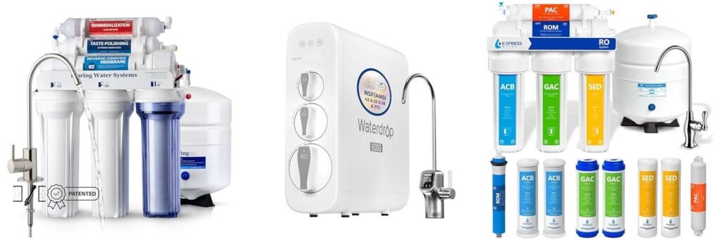 Under Sink Reverse Osmosis Water Filter System combined image 1