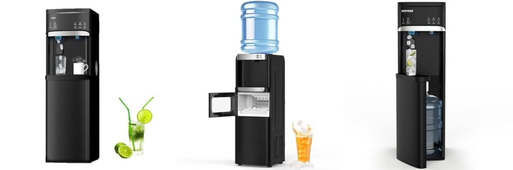 Water Cooler With Ice Maker combined image