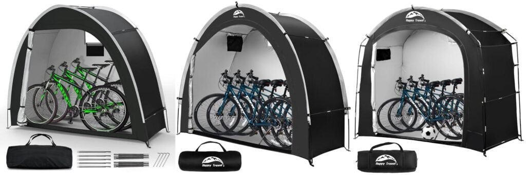 Waterproof Bike Tent combined image