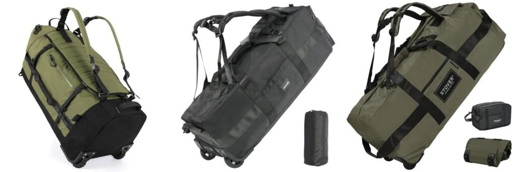 Wheeled Duffel With Backpack Straps combined image