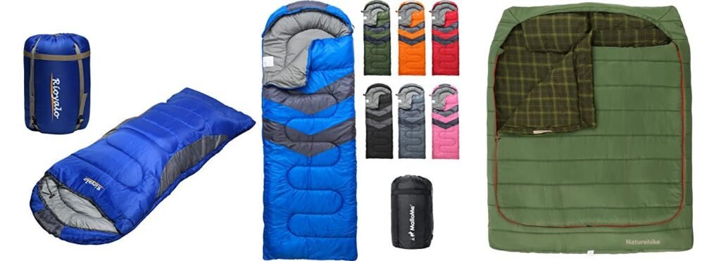 Winter Camping Sleeping Bag combined image