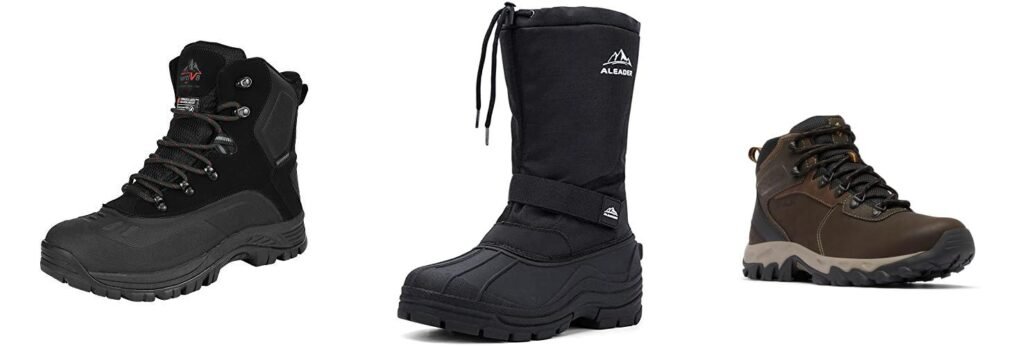 Winter Hiking Boots Men combined image