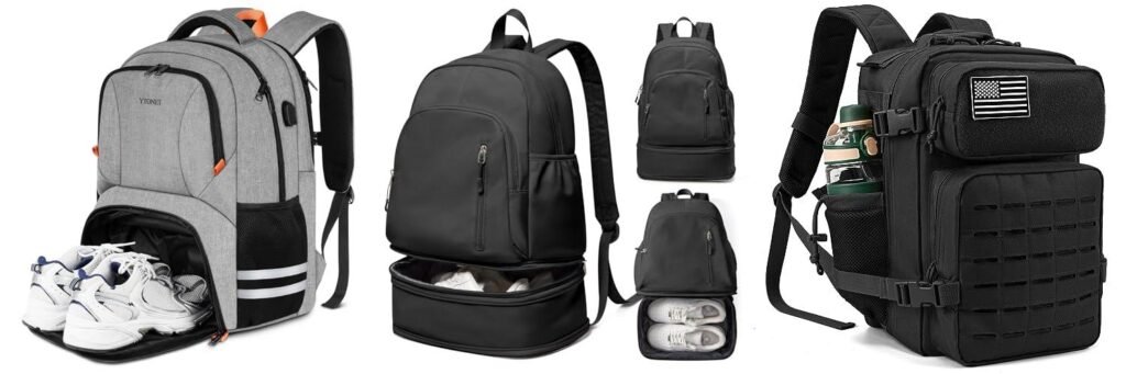 Work Gym Backpack combined image