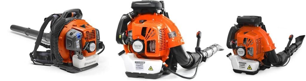 Backpack Leaf Blower Gas combined image