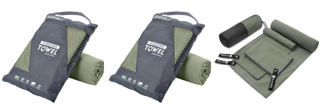 Backpacking Towel combined image