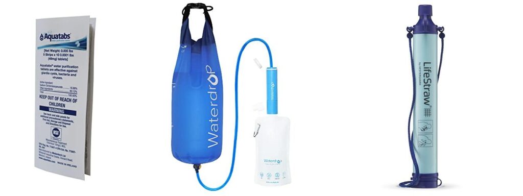 Backpacking Water Purification combined image