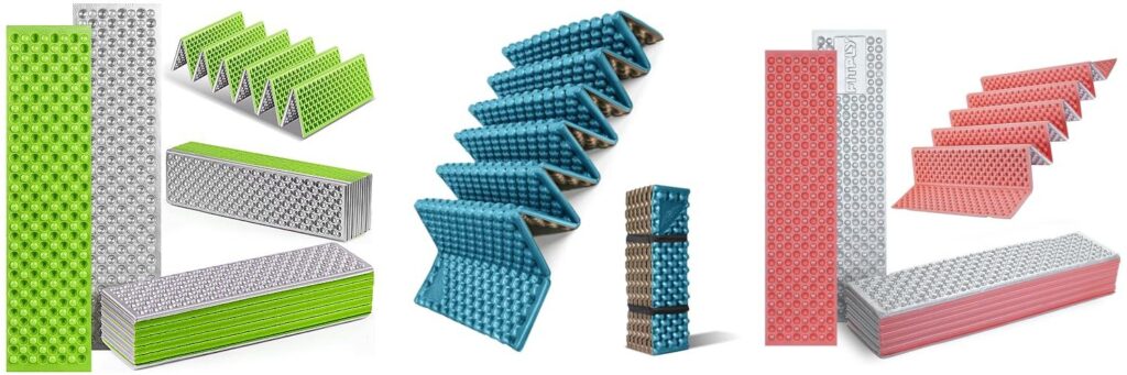 Closed Cell Sleeping Pad combined image