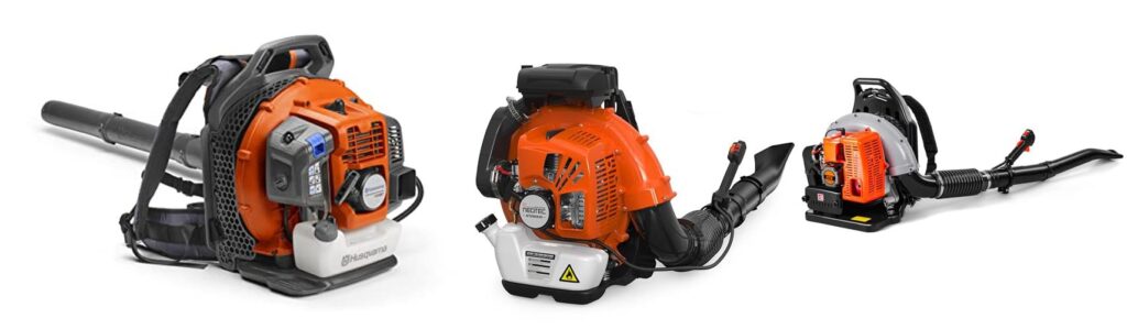 Gas Leaf Blower Backpack combined image