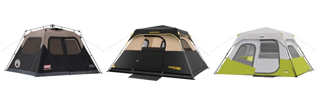 Instant Setup Tent combined image