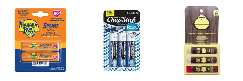 Lip Balm With Sunscreen combined image