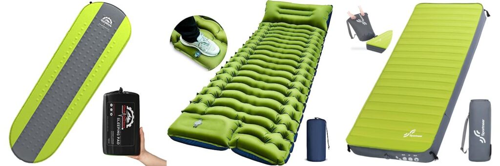 Sleeping Pad For Winter Camping combined image