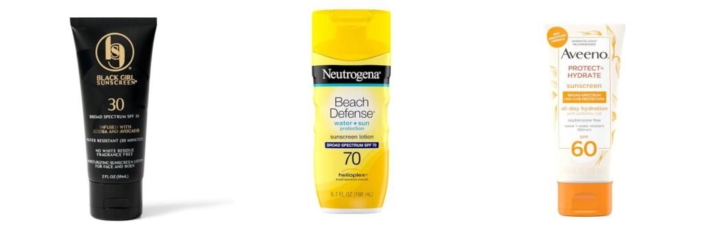 Sunscreen For African American Skin combined image