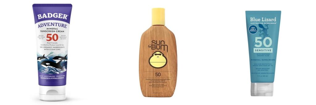 All Natural Sunscreens combined image