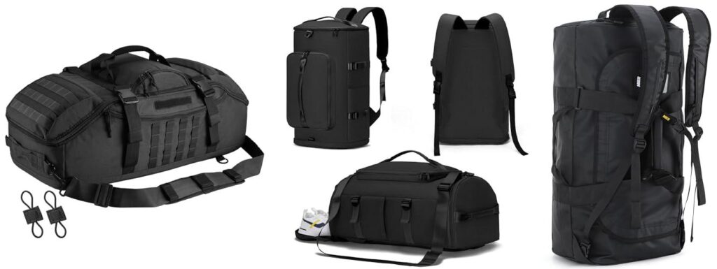 Backpack Duffel Bags combined image