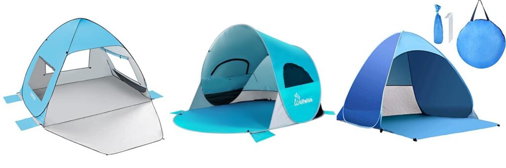 Beach Pop Up Tents combined image