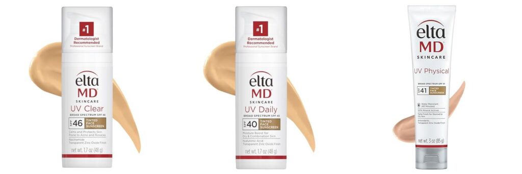 Elta Md Tinted Sunscreen combined image