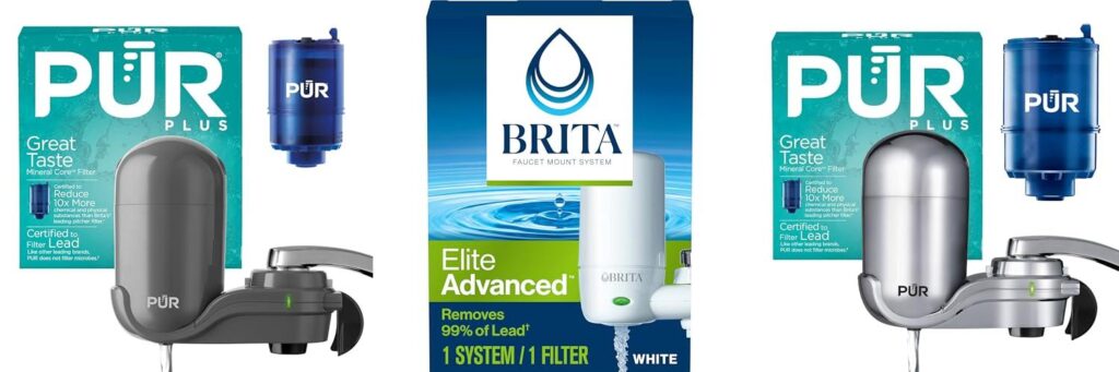 Faucet Water Filter System combined image