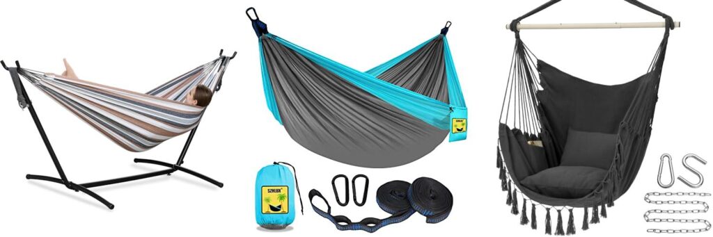 Hanging Hammock combined image