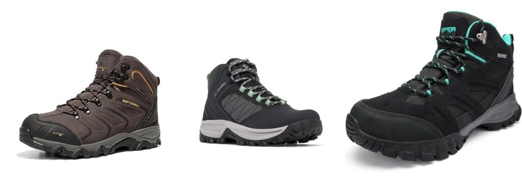 Hiking Boots For Ankle Support combined image