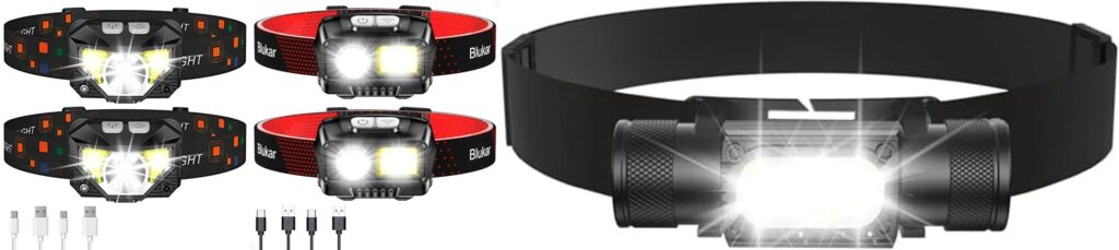 Hiking Headlamp combined image