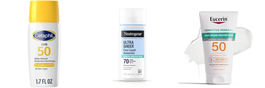 Mineral Sunscreen For Face Sensitive Skin combined image