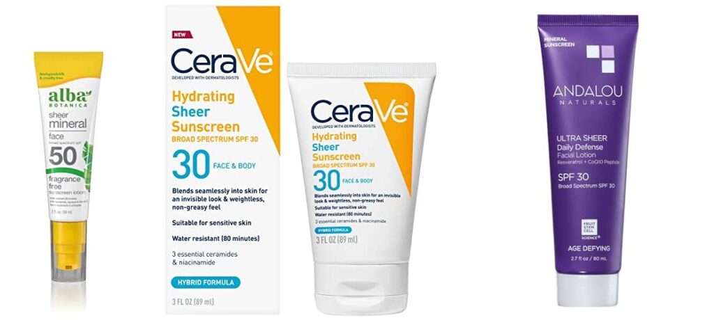 Natural Sunscreen For The Face combined image