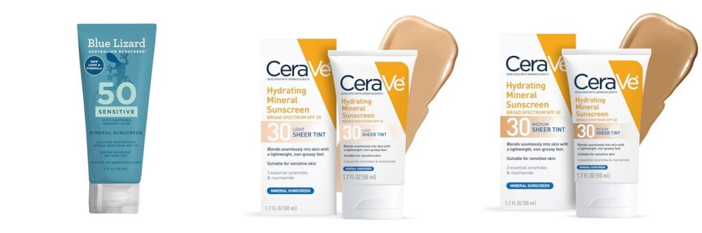 Rated Mineral Sunscreen combined image