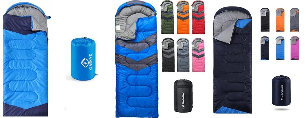 Sleeping Bag For Summer Camping combined image