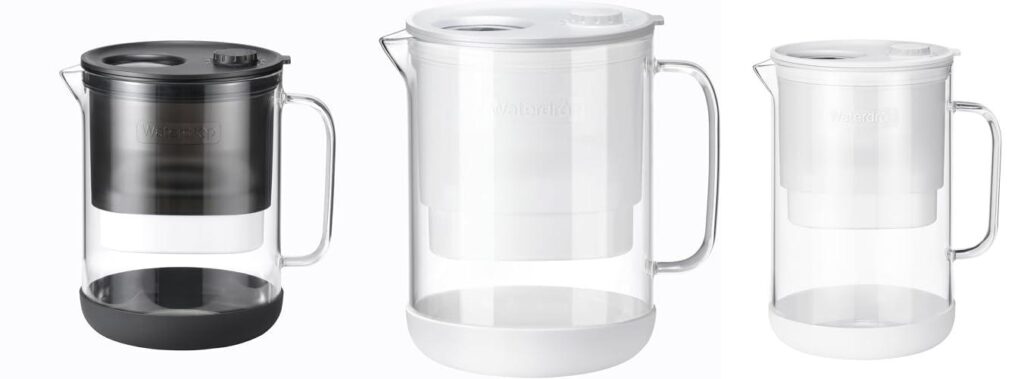Water Filter Pitcher Glass combined image