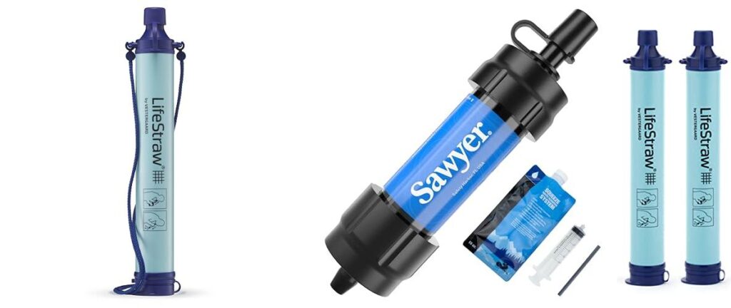 Water Filters For Hiking combined image