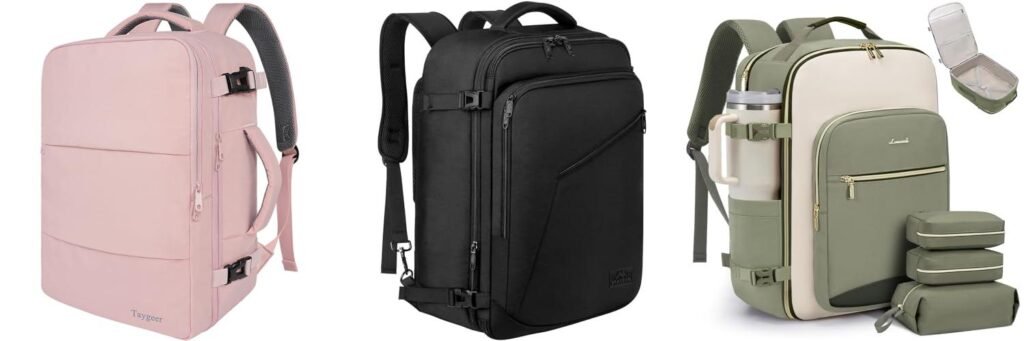 Carry On Travel Backpack combined image